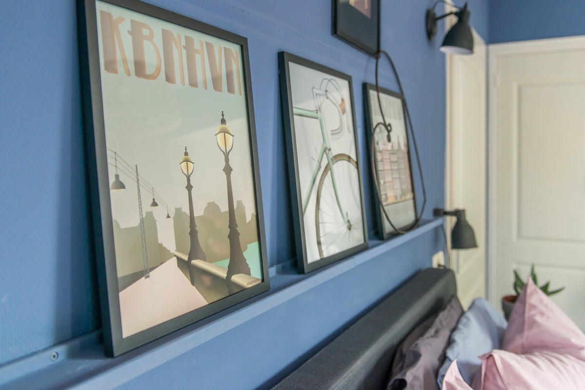 slaapkamer blauwe muren 