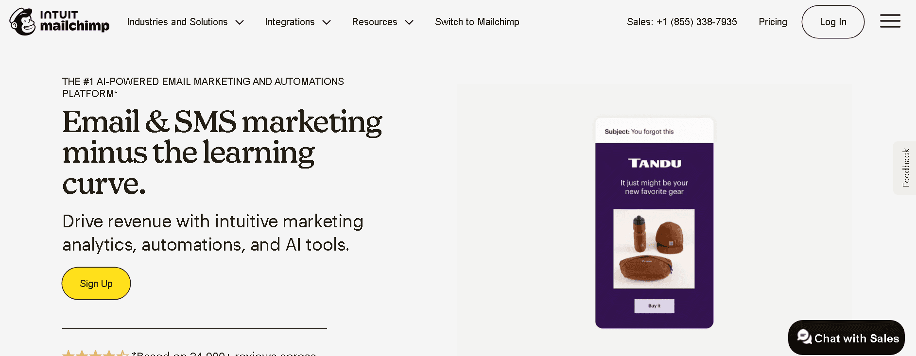 Mailchimp home
