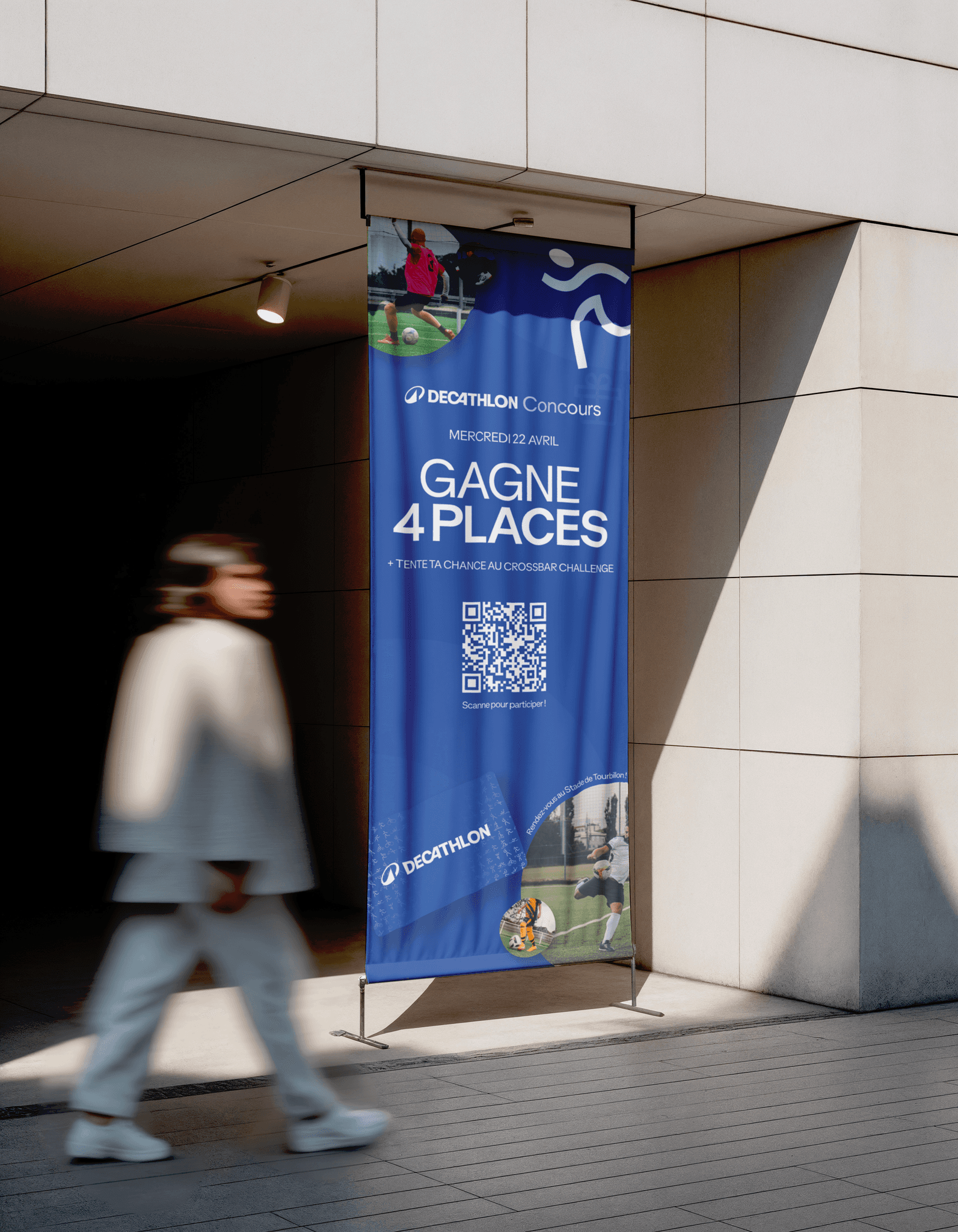 Roll Up pour évenement Decathlon Suisse