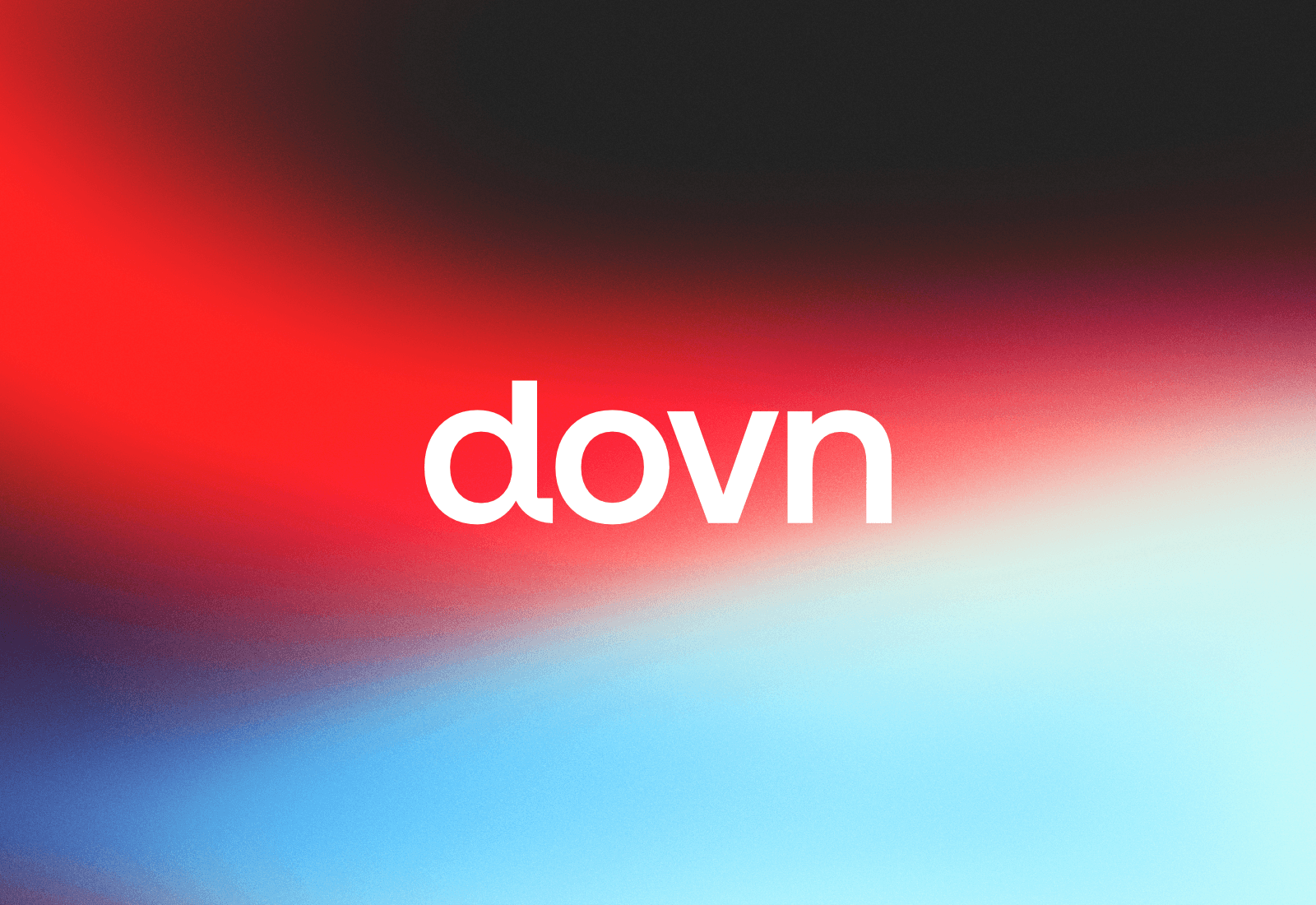Dovn branded image with a multicolored gradient backgrounnd with dovn brand ccolors Improved: Dovn-branded graphic featuring a multicolored gradient background using the brand's signature color palette.