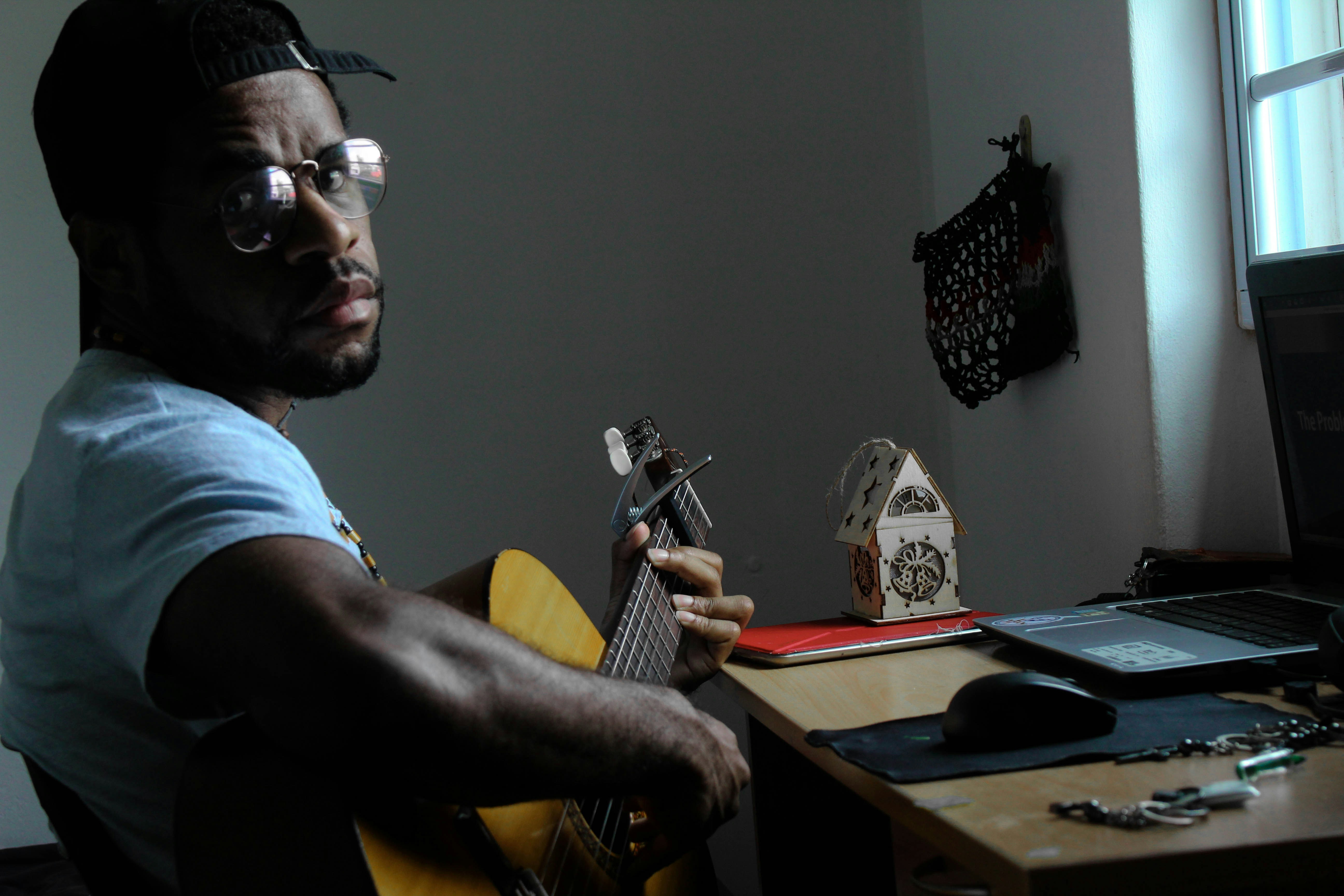 Man Playing Guitar - DIY Musician