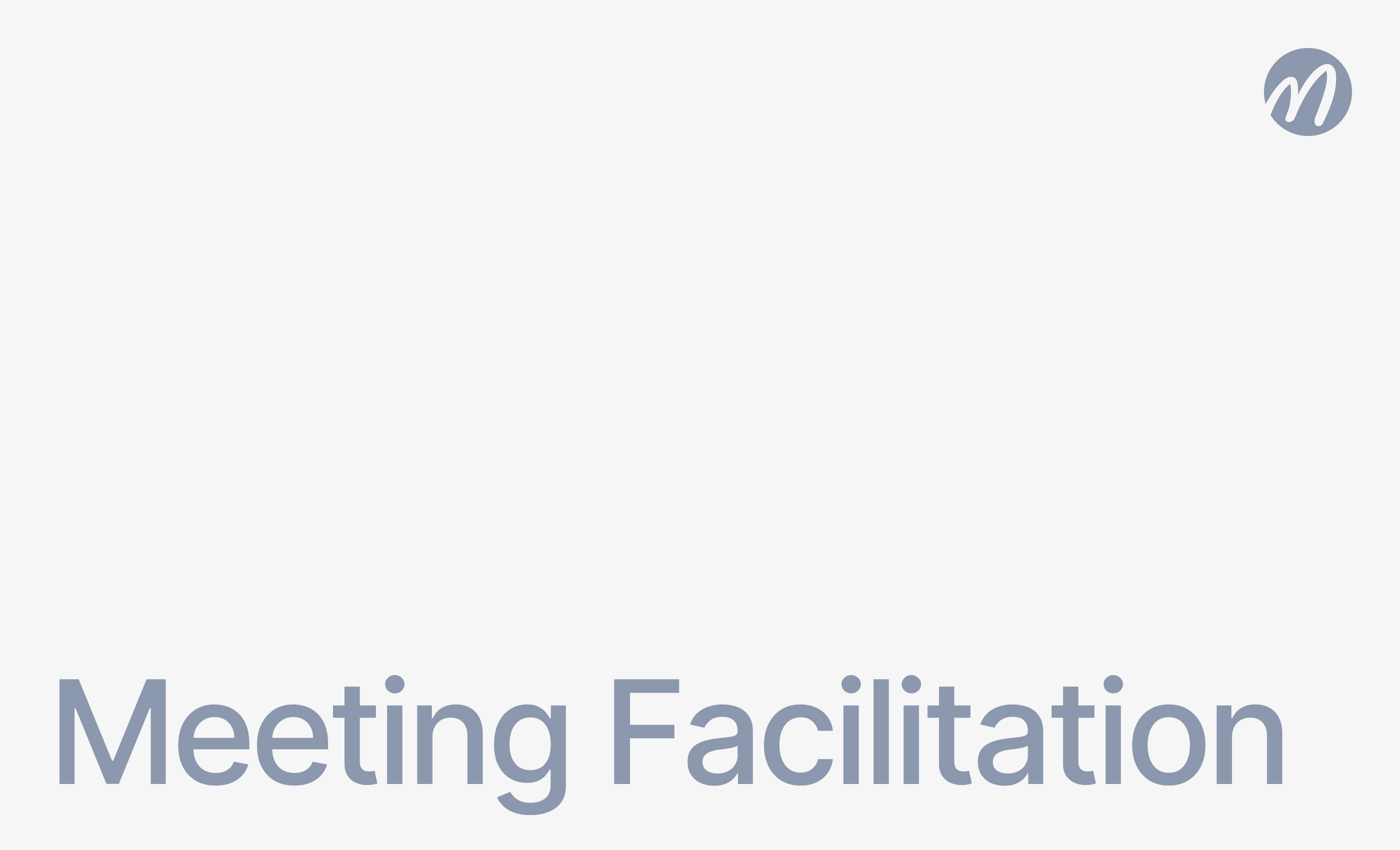 Meeting Facilitation