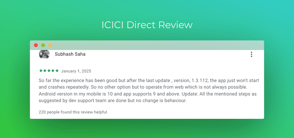 ICICIDirect 5 Star Review