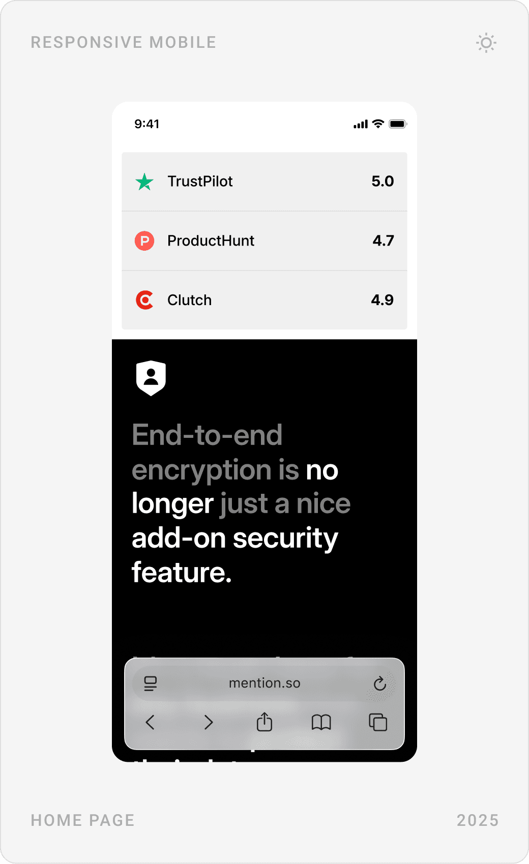 Clean Product Credibility Mobile Design