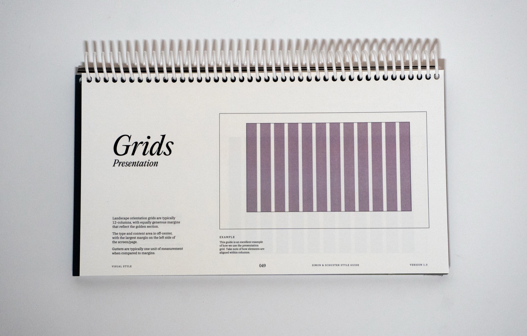 Simon & Schuster brand guidelines spread 48