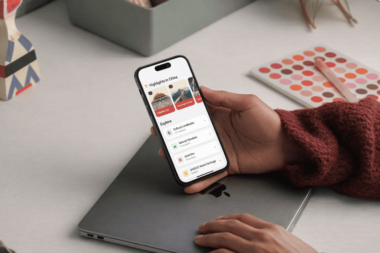 A mockup of Freelio's mobile app