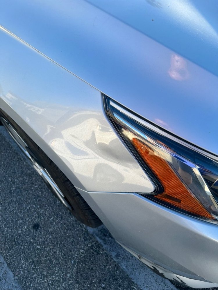 Nissan Altima fender dent repair
