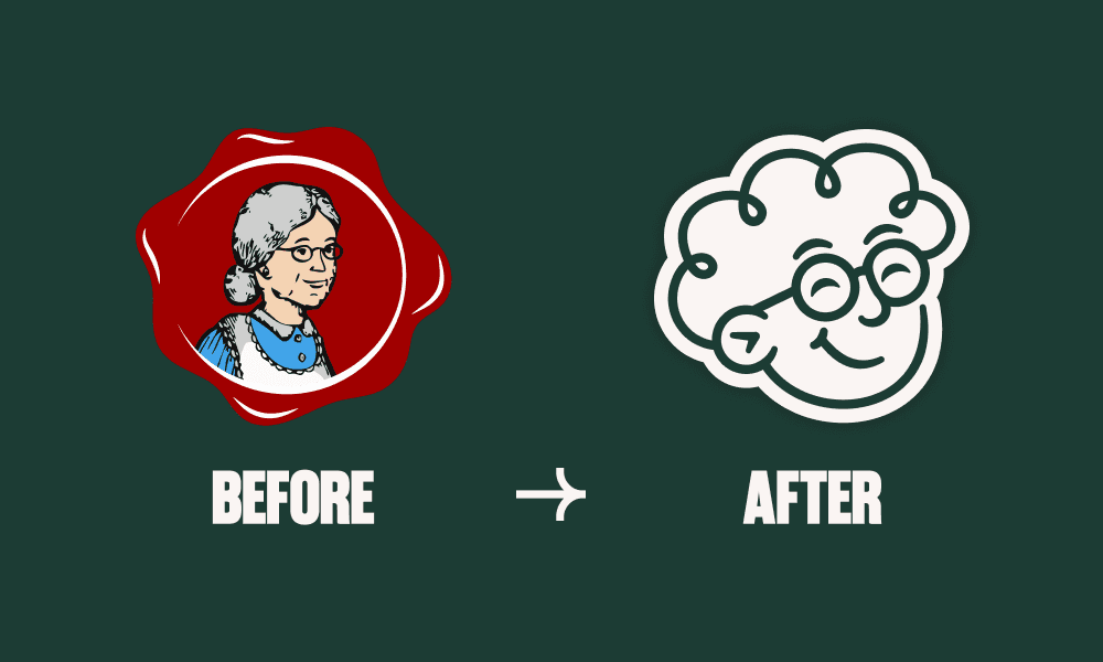 The old versus new logo.