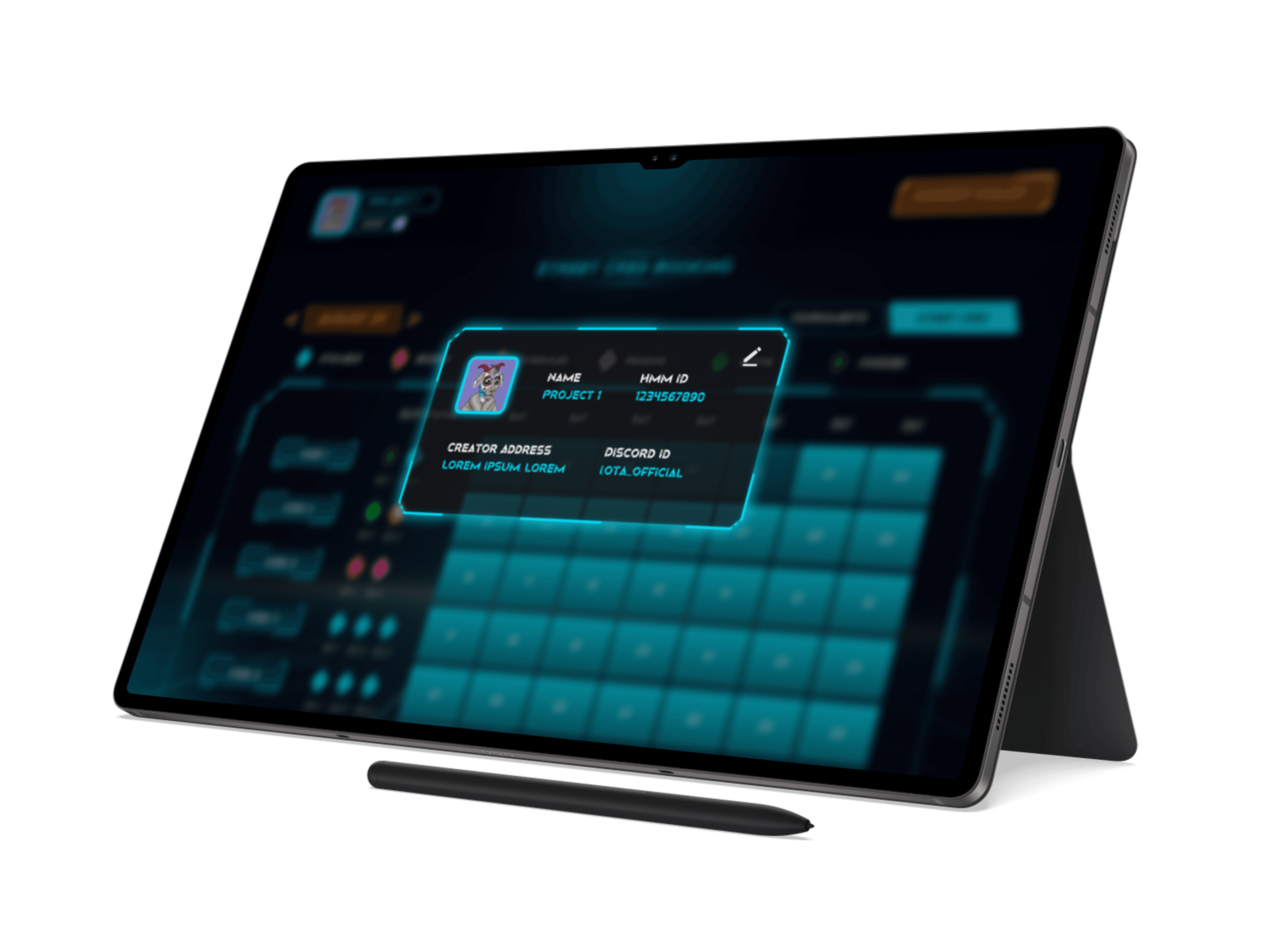 Game design web mockup UI UX