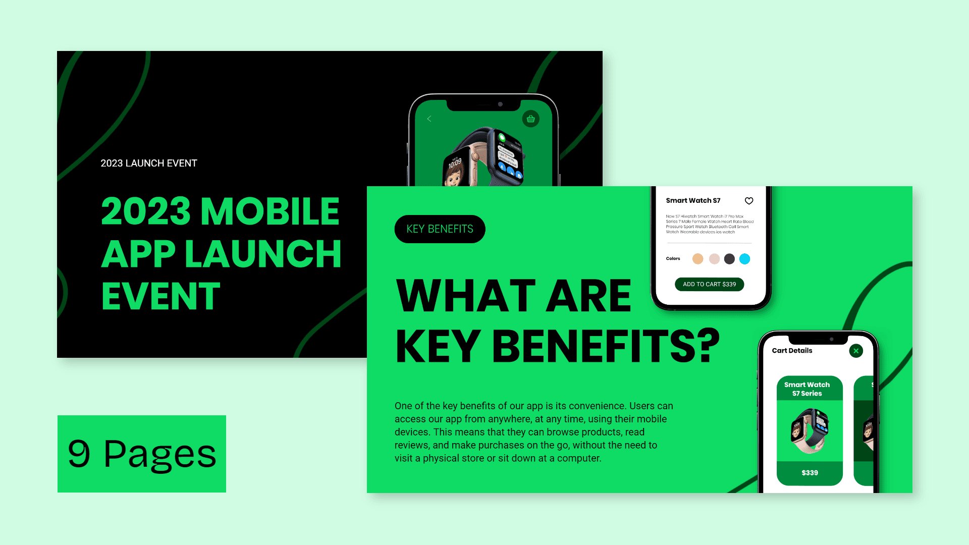 App Launch Presentation template