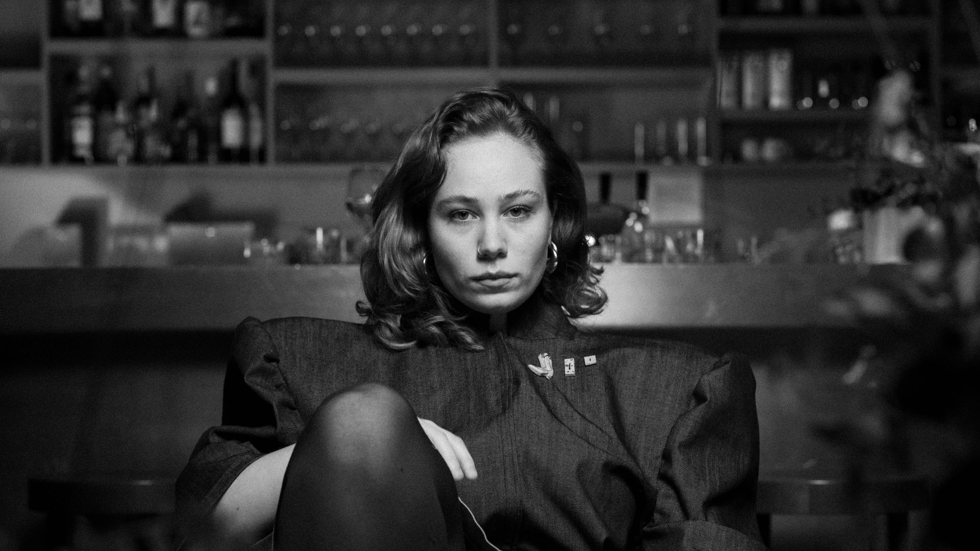 A river flows through a deep canyon at dusk