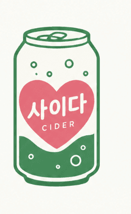 사이다 cider can logo