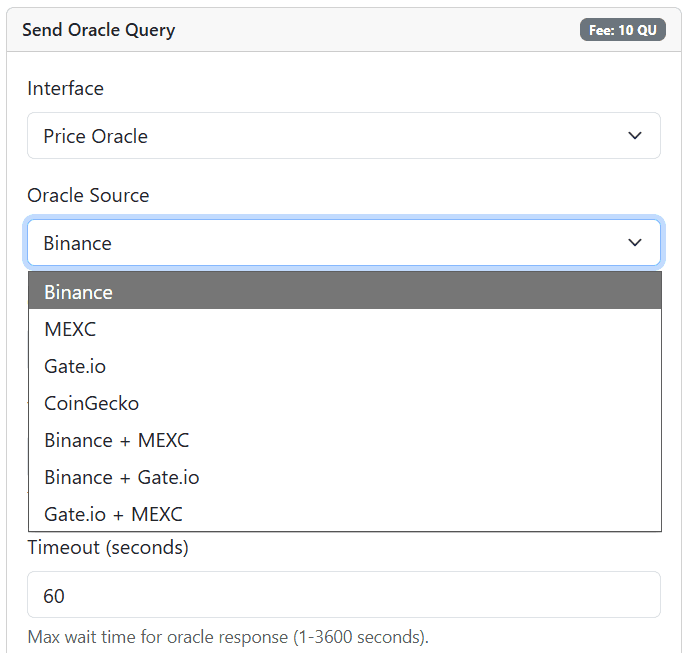 Oracle Source dropdown expanded, showing all available provider options
