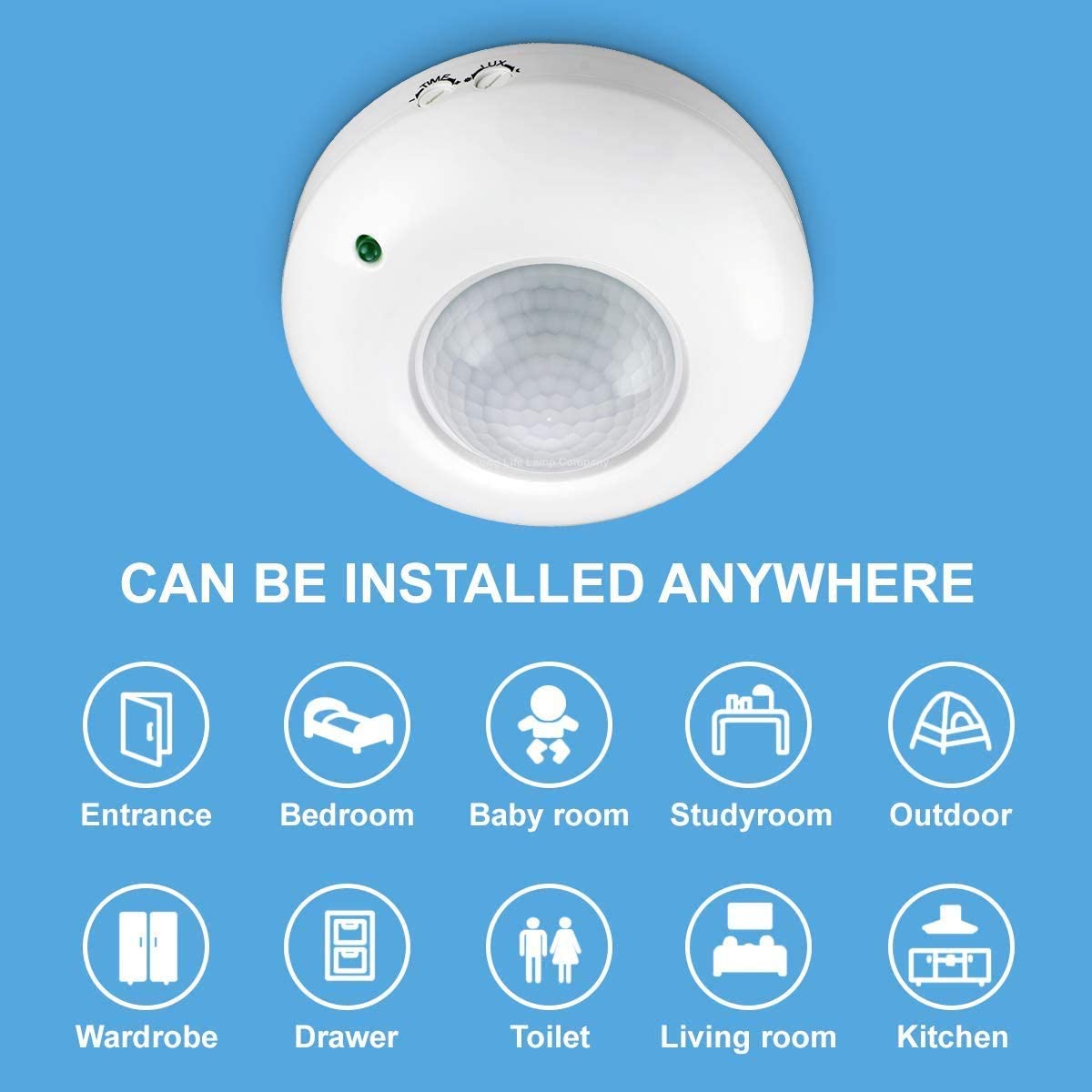 PIR Motion Sensor Ceiling Mounted WD31C - Features