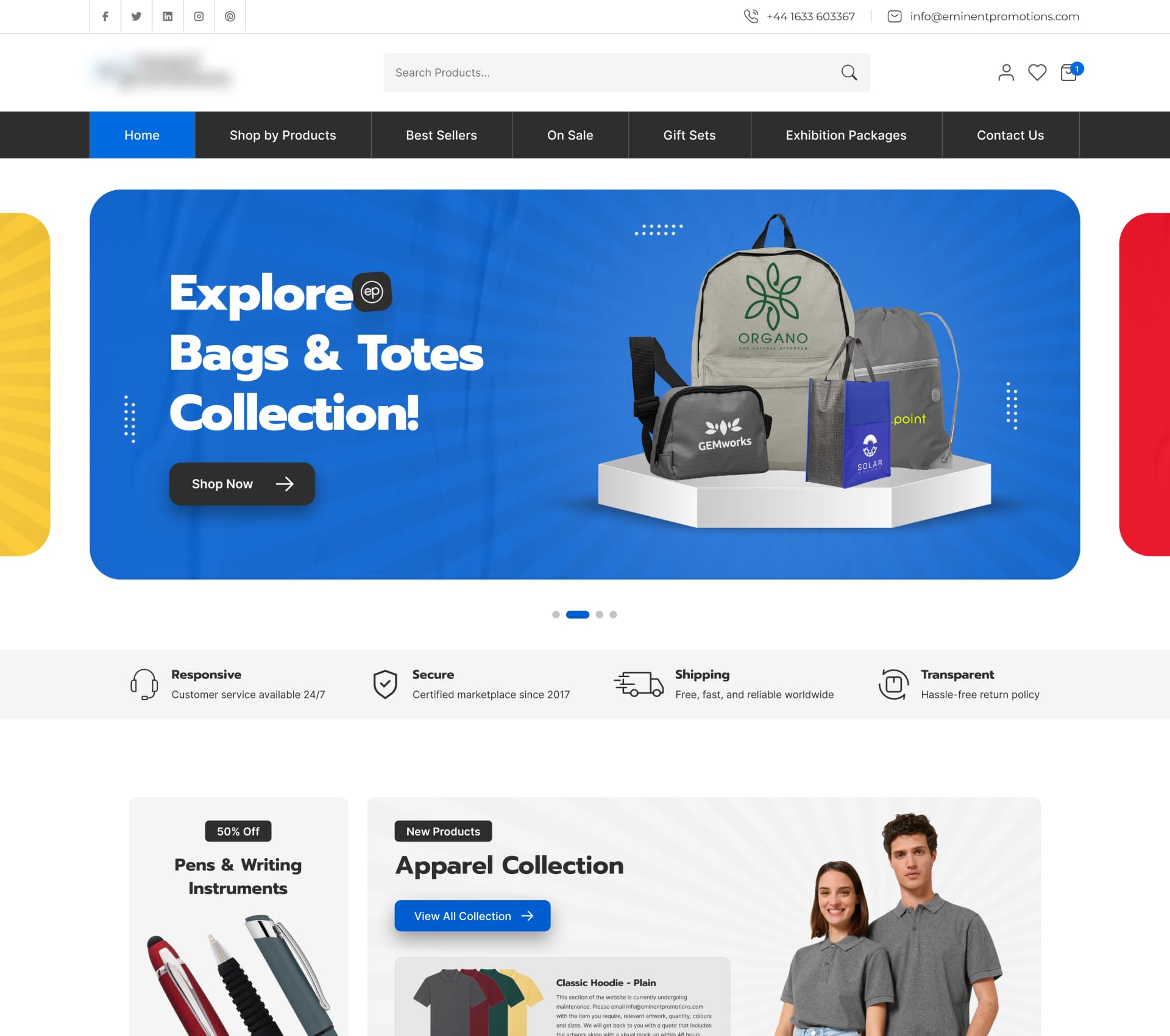 fashion ecommerce website design with product catalog and online store layout | StackAura