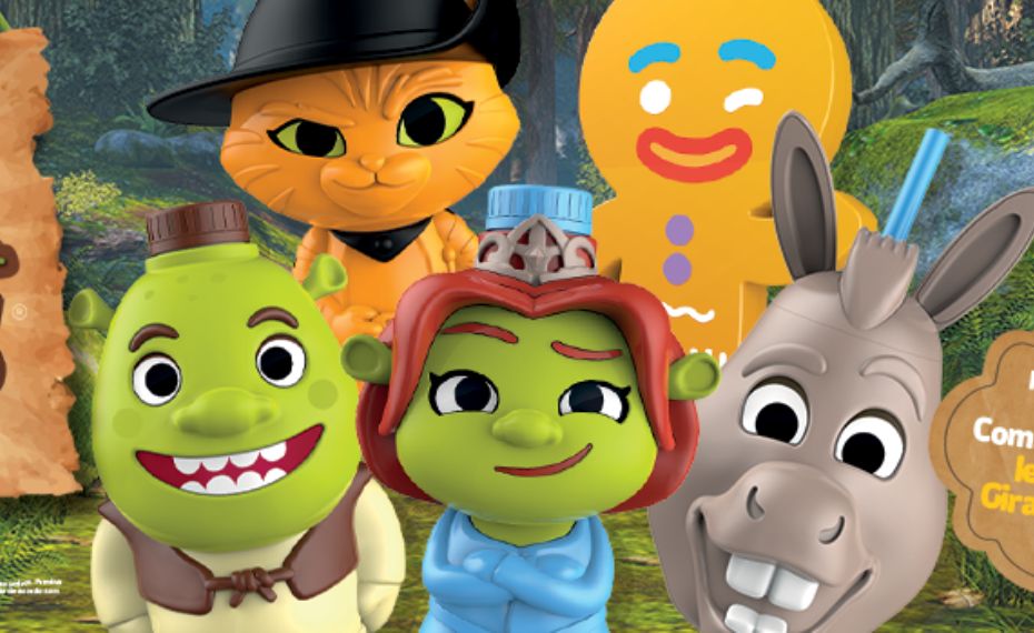 Personagens de Shrek chegam à linha de brindes do Giraffas 