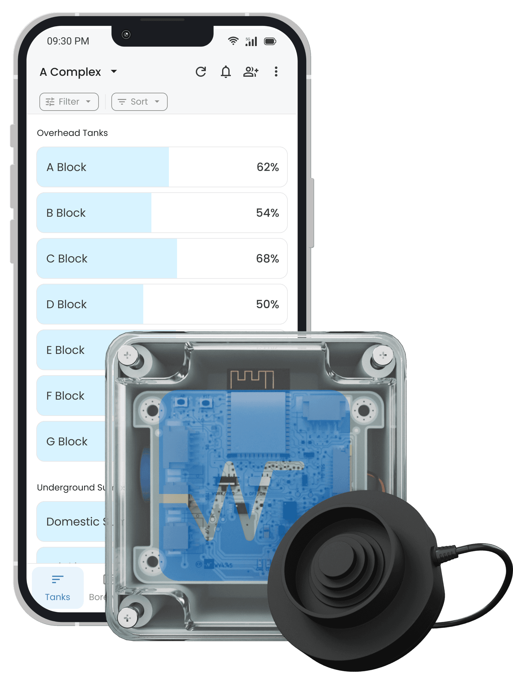 Waltr A - Wireless Water Level Montior Device