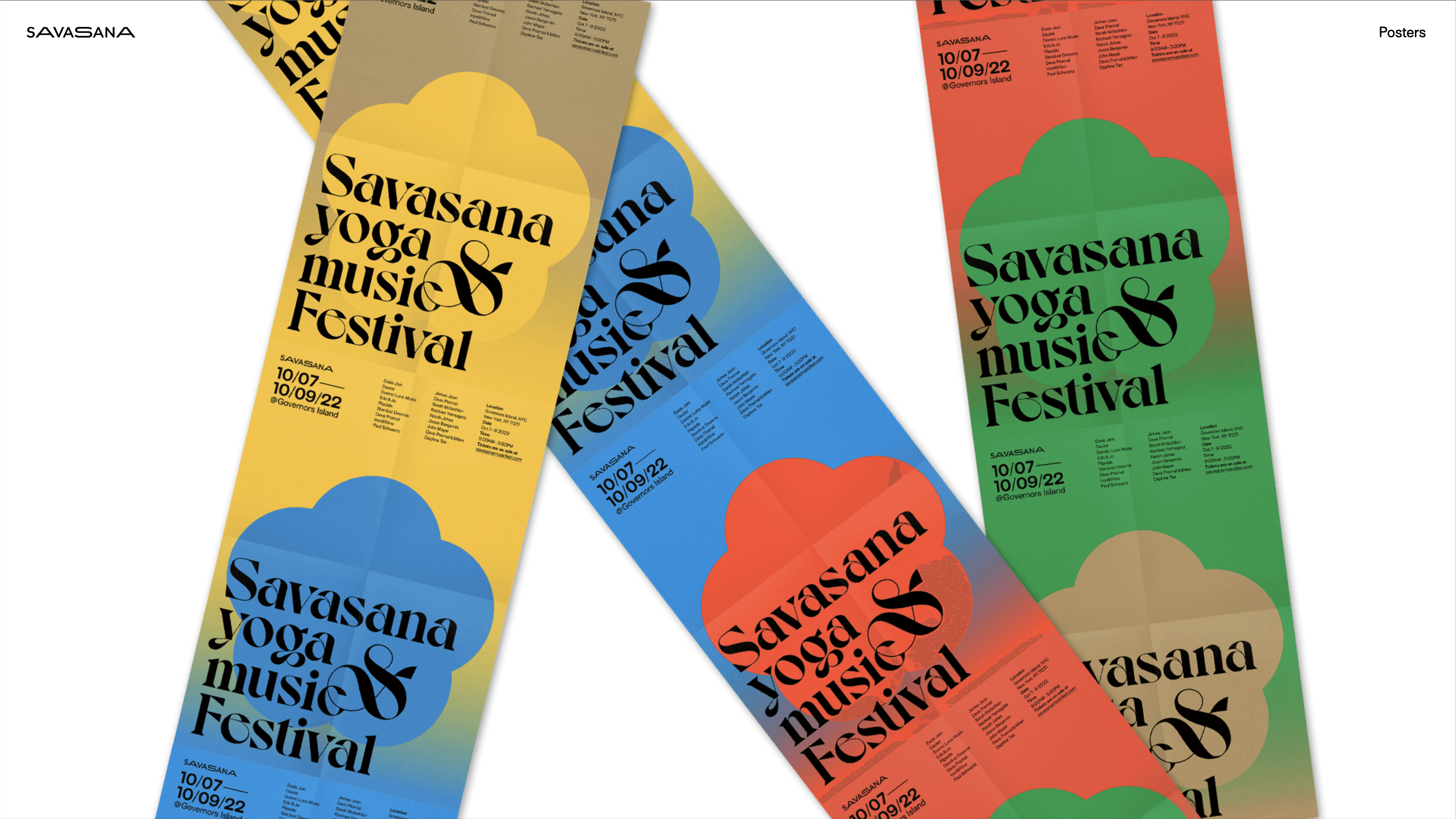 posters for yoga festival