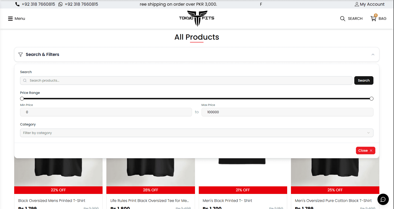 Challenge for TokyoFits.Store