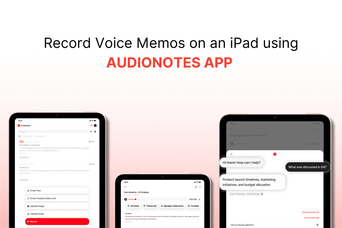 voice recorder iPad