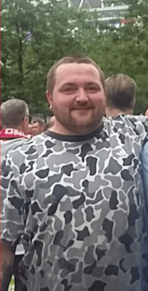 Before and after transformation photos of a Fitnix client