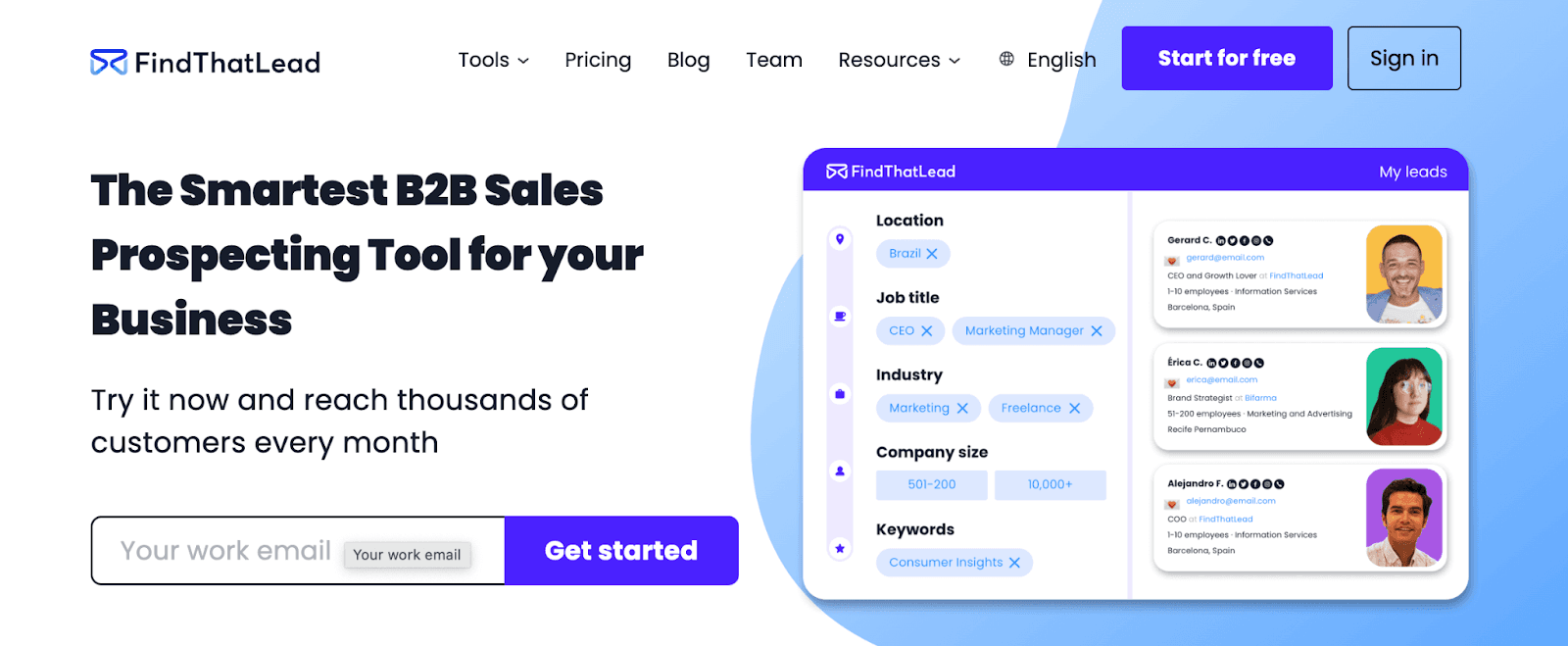 Best LinkedIn scrapers - FindThatLead