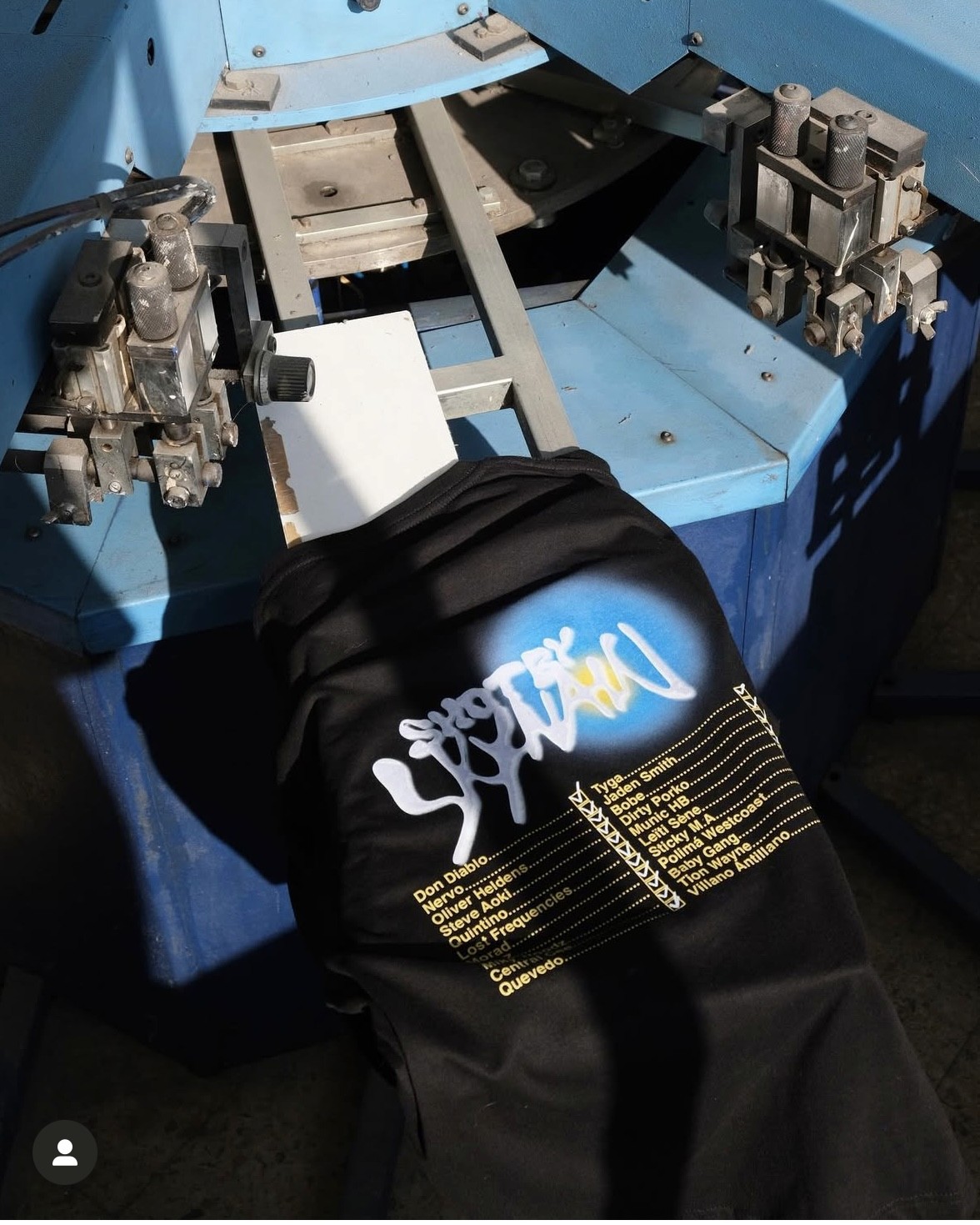 Camisetas serigrafiadas para Skynain — serigrafía Barcelona