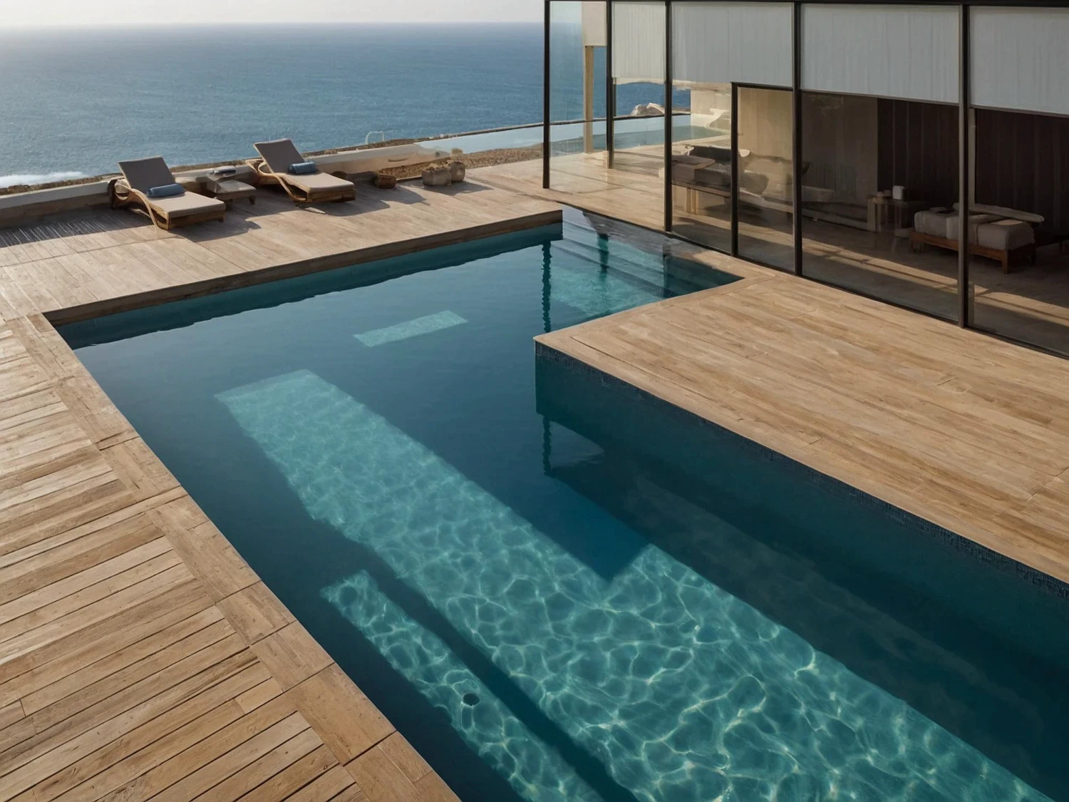 Nybyggd insatt pool. 