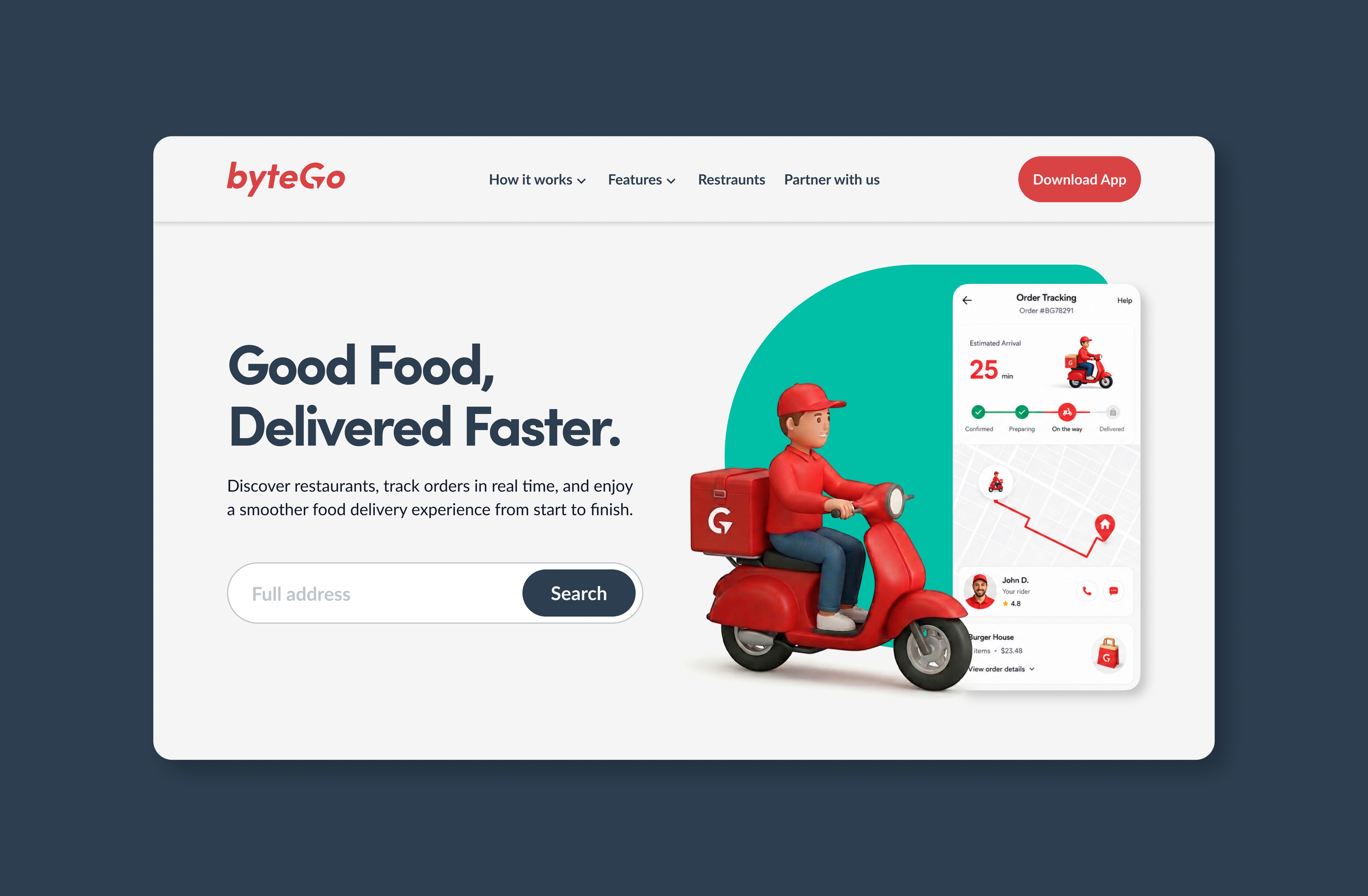 Hero Section, Website Design