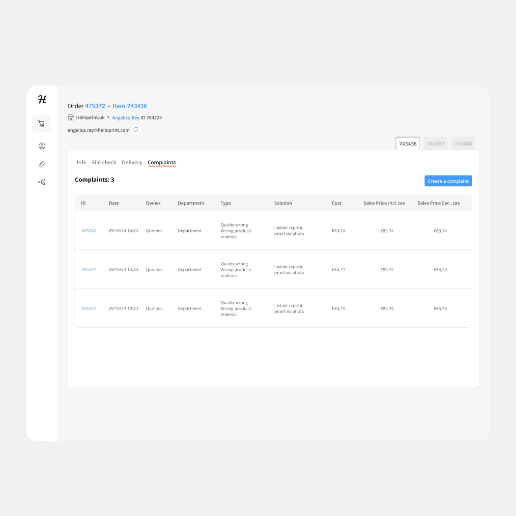 360 Platform: Complaints overview