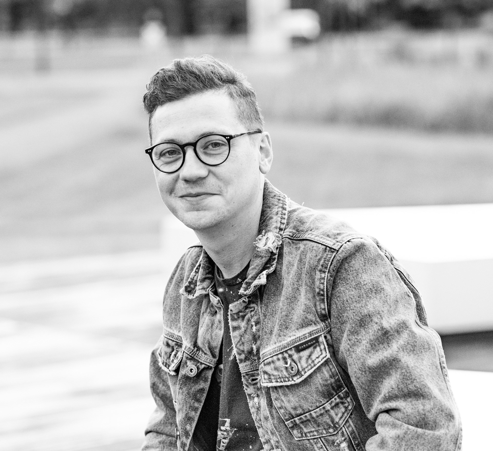 Two women laughing at work