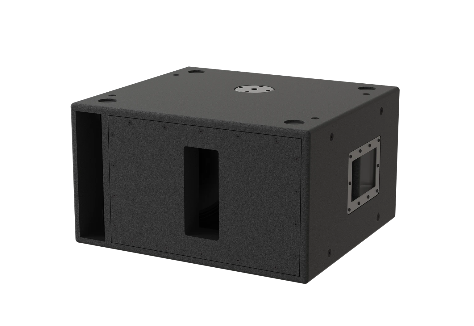 Black smart home device with screen showing time and temp