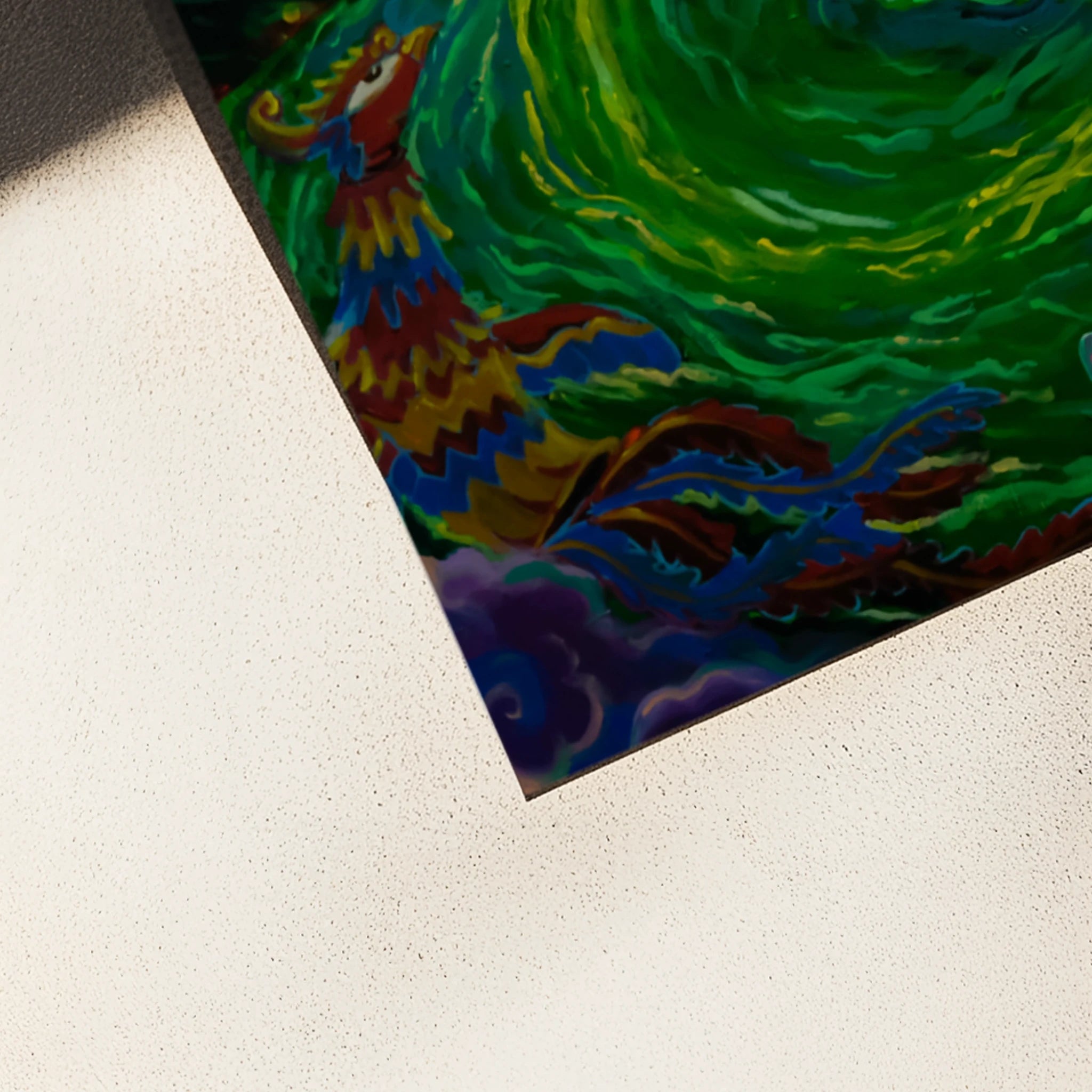 premium art poster and canvas prints, with originals available, from QART , of the artwork " The Moonlit Feast Not Yet Over "