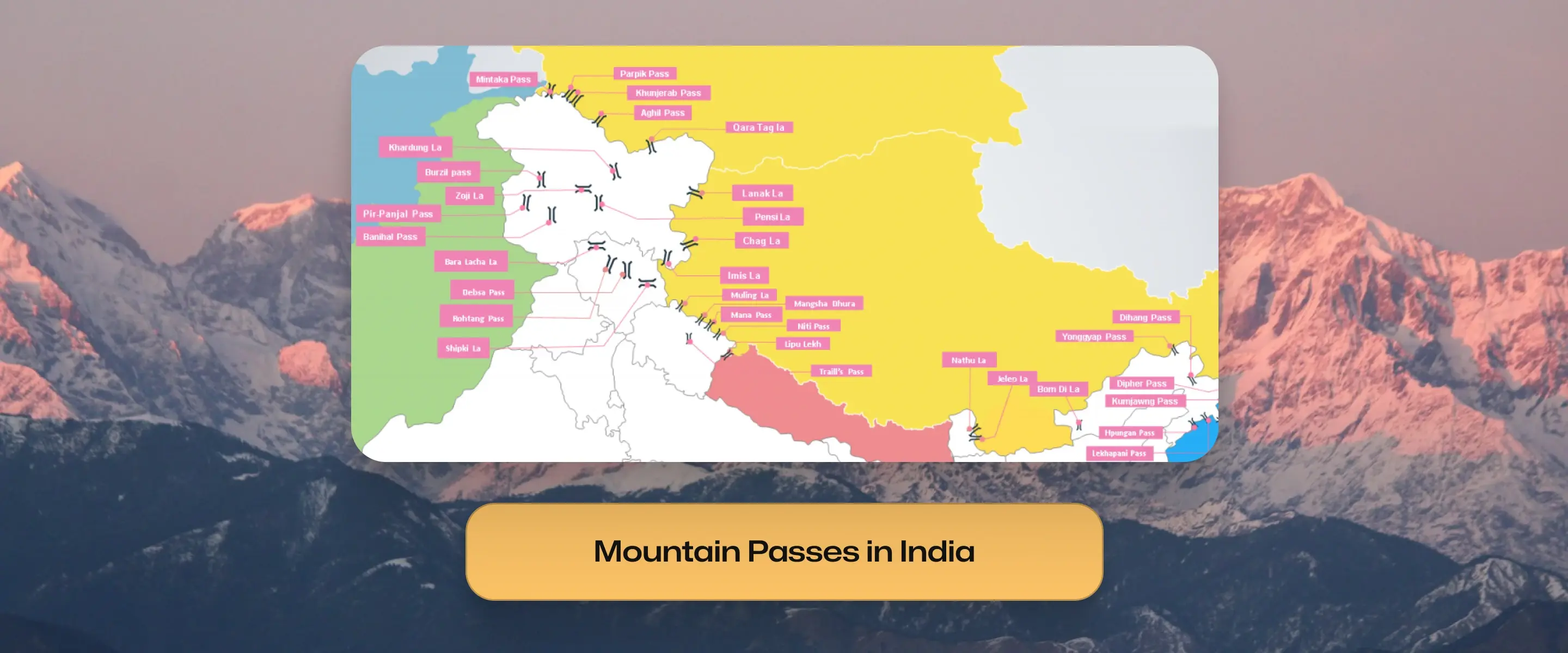 Mountain Passes in India