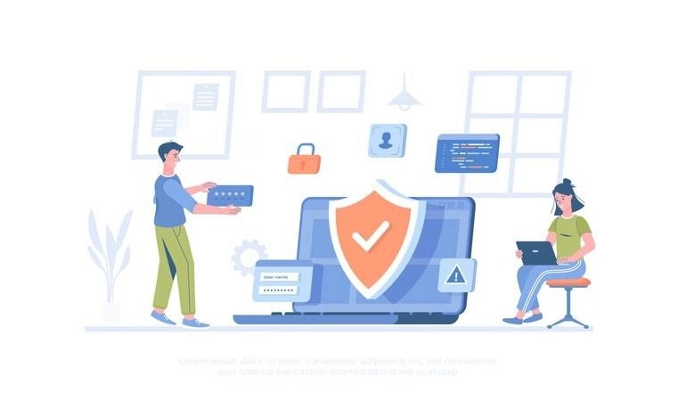 An illustration of secure coding principles in software development.
