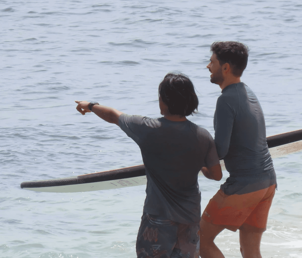 A man doing surf stunt
