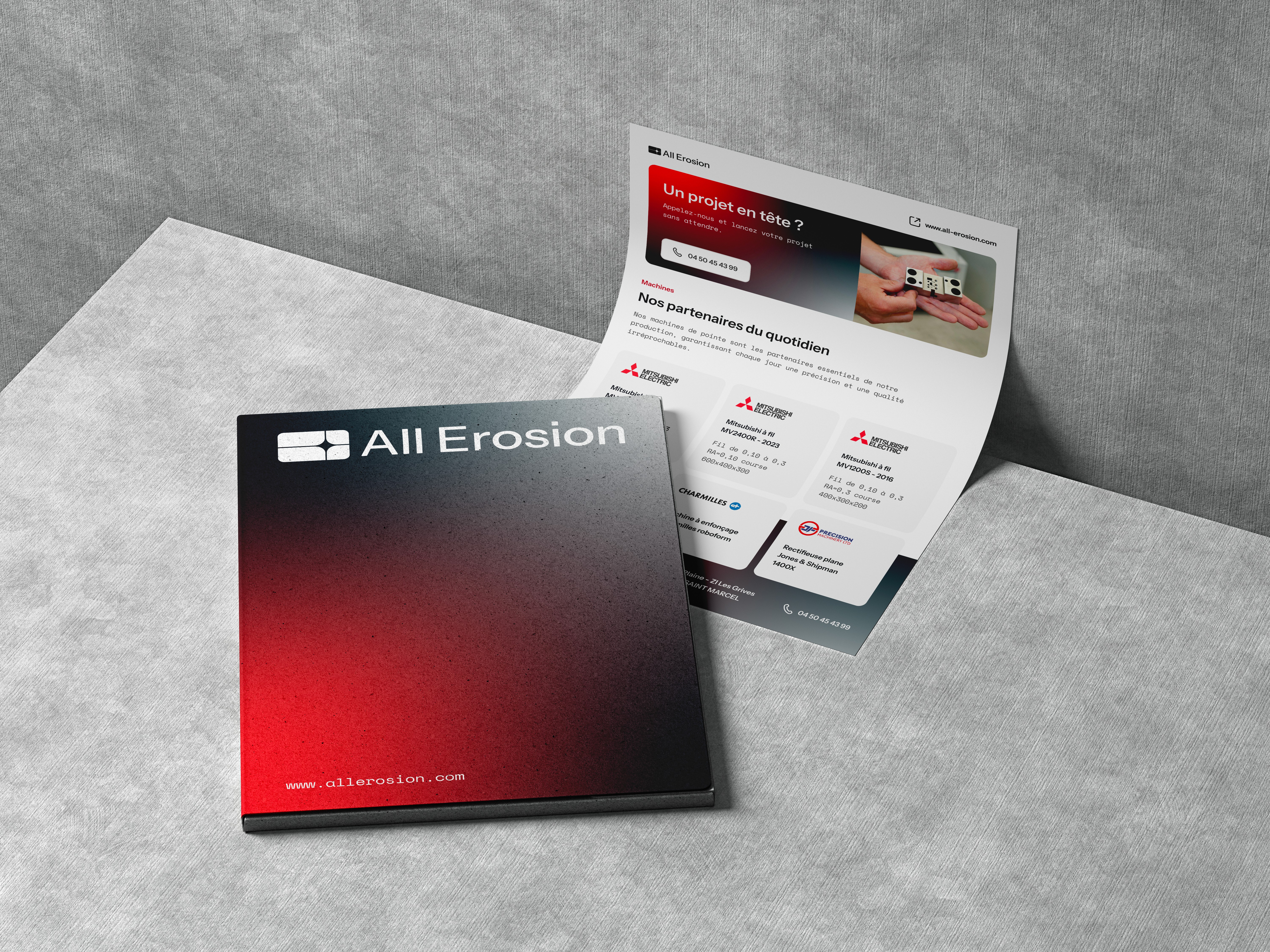 All Erosion Identité visuelle palette de couleur Thom Studio
