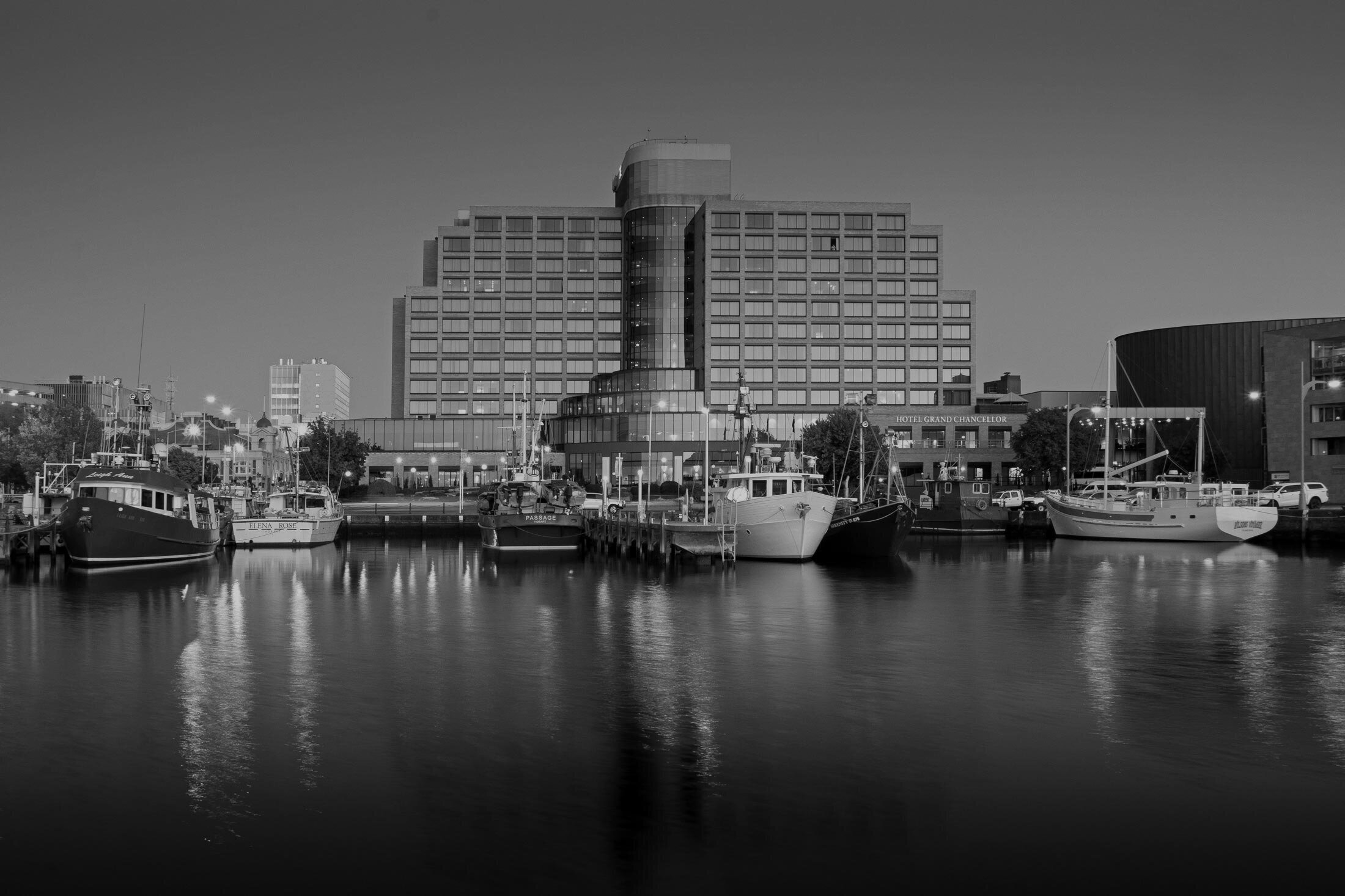 Private jet charter to Hobart Tasmania - River Derwent waterfront capital