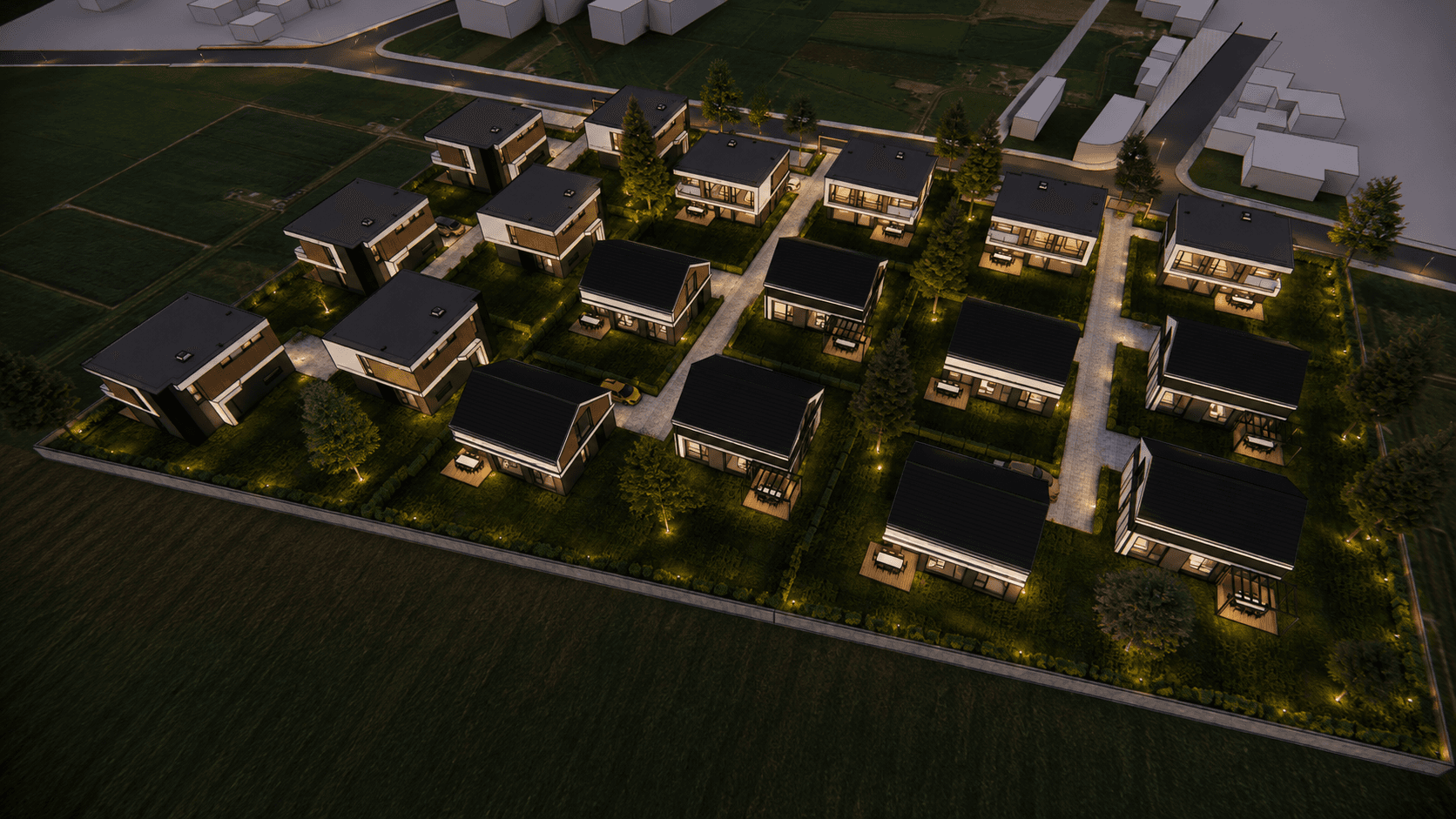 Availability map with residences 01 to 18