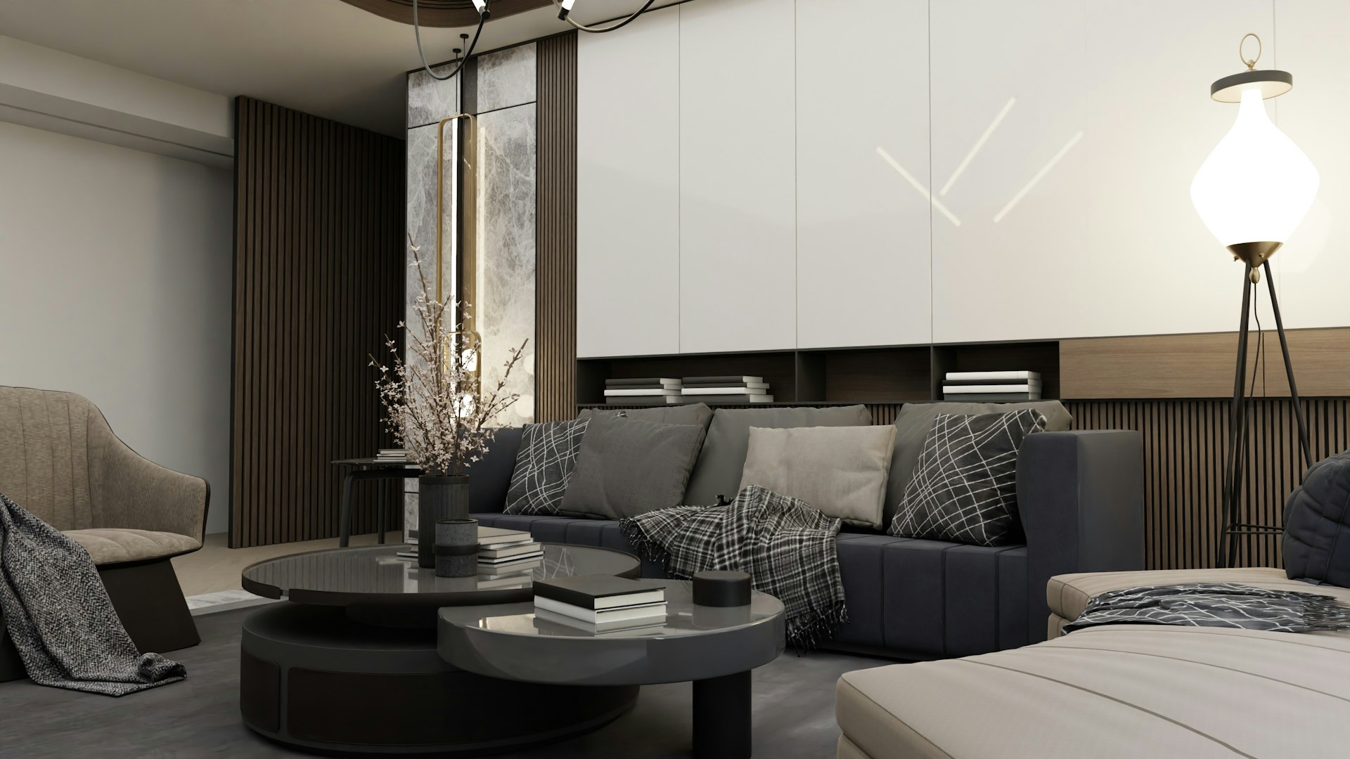 living room side view