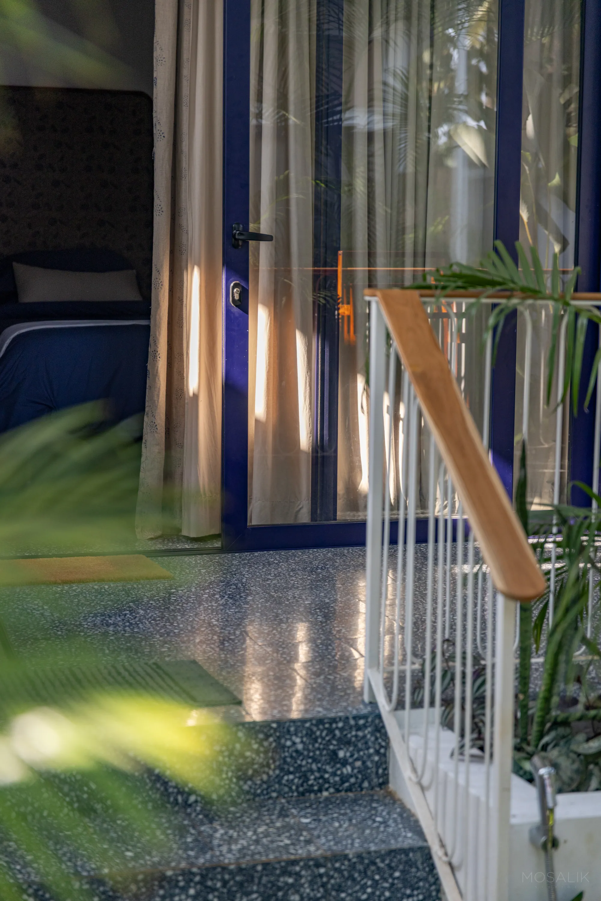 Terrazzo stair detail at Jaali Blue