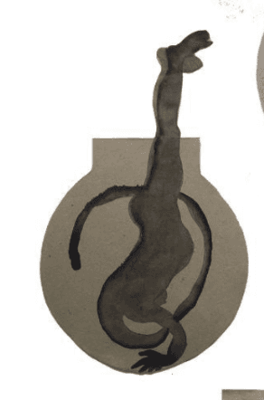 herd of sheep on road painting