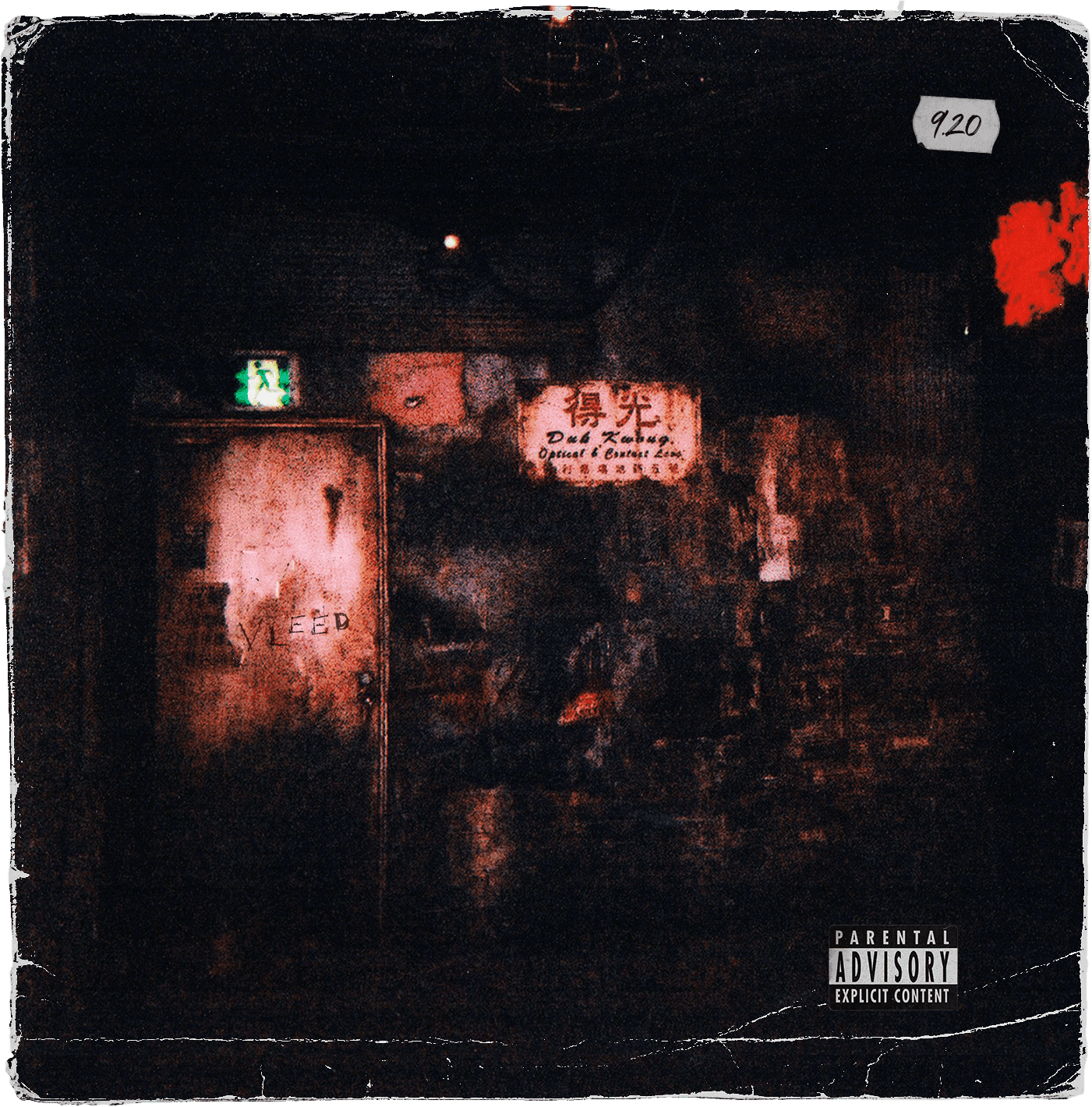 Post-apocalyptic album cover for "The Corner of Nothing" by Vleed set in Japan