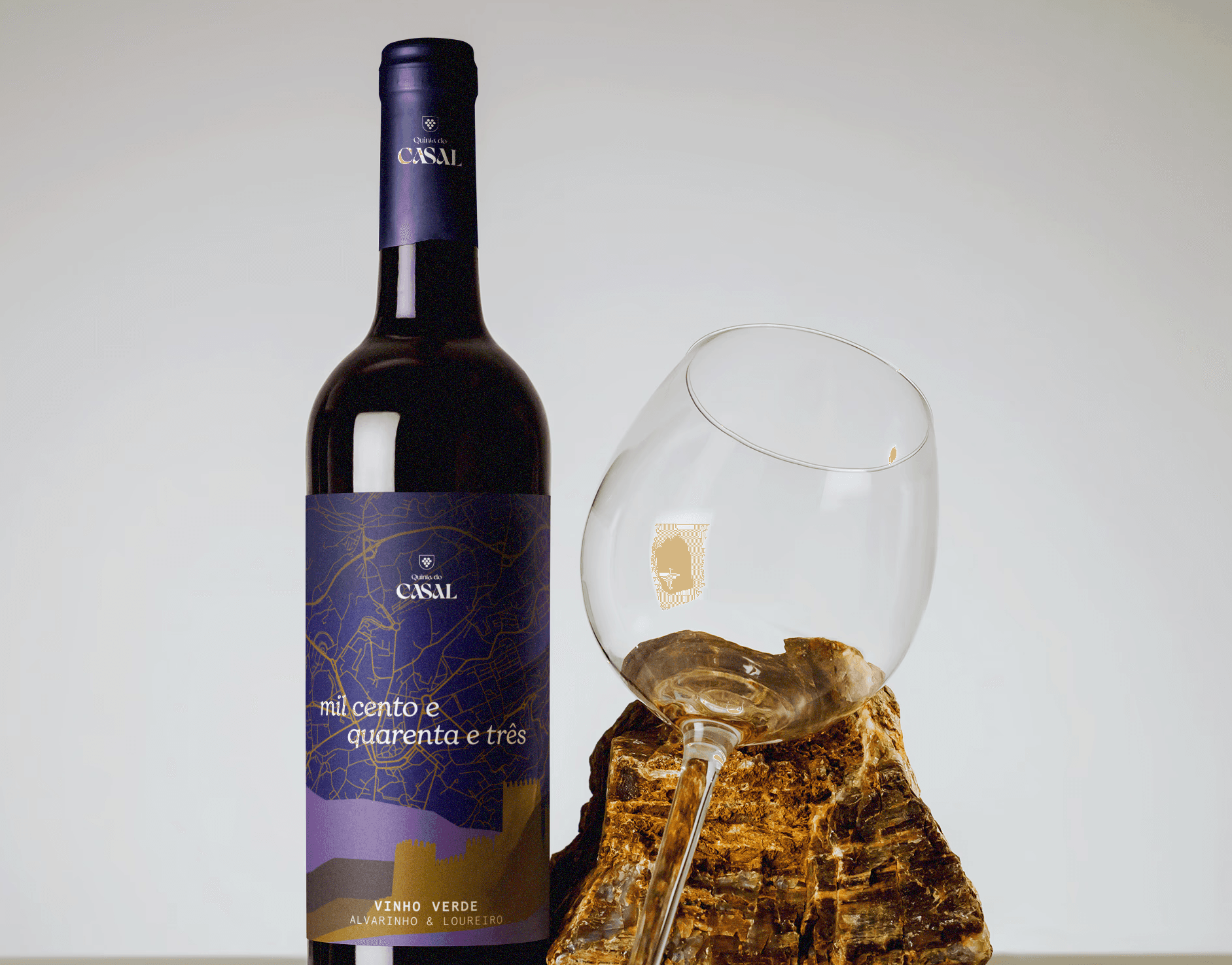 Bottle of Wine with glass