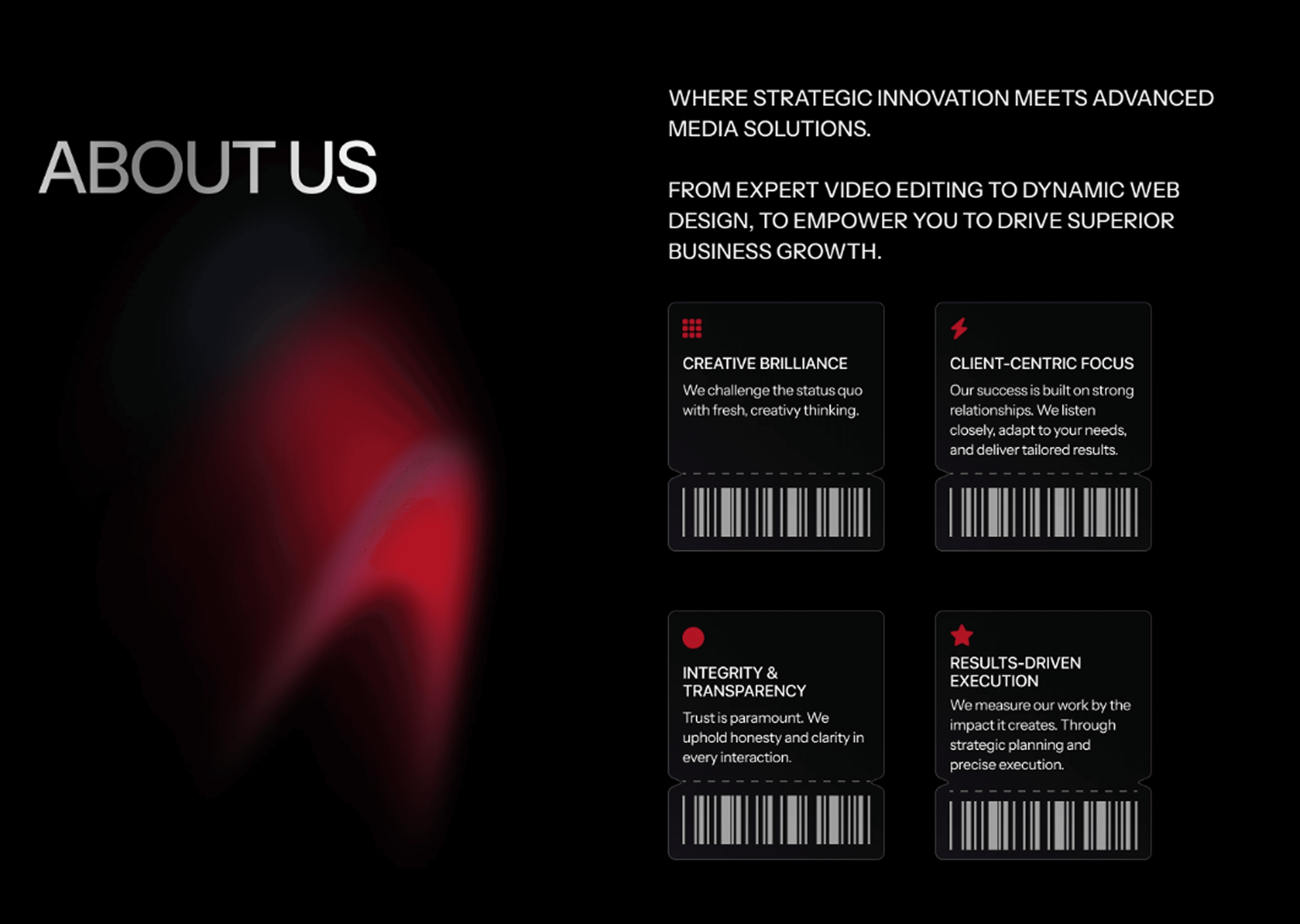 Multiple screenshots overlaid of a photography website