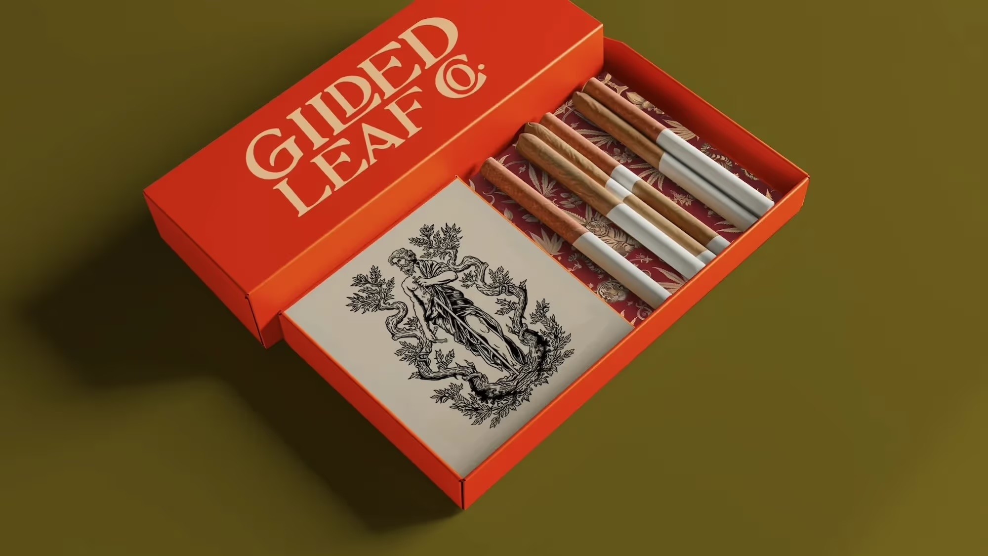 Packaging design for Gilded Leaf Cannabis Co.