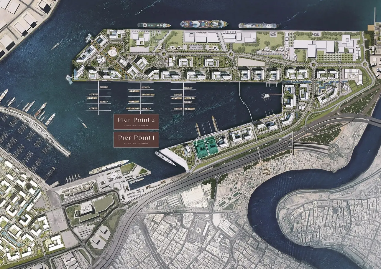 pier point location map mina rashid