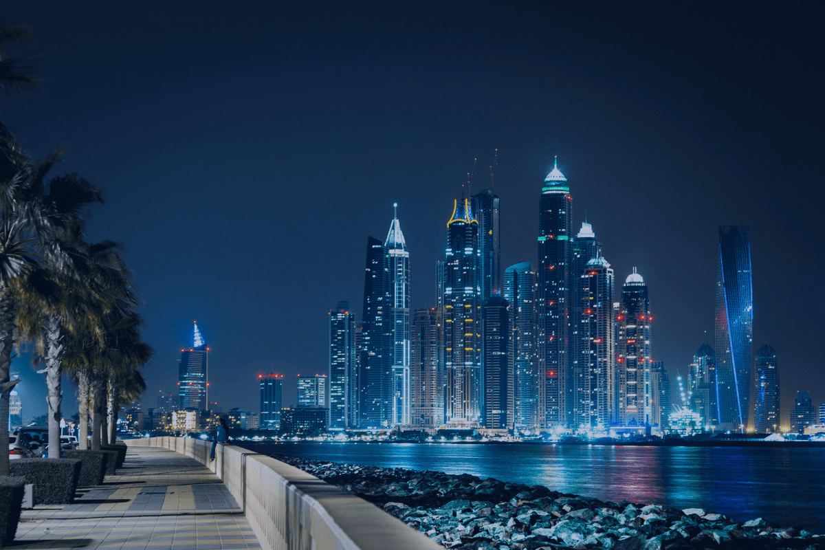 Dubai skyline showcasing a modern, thriving city linked to UAE Golden Visa opportunities.