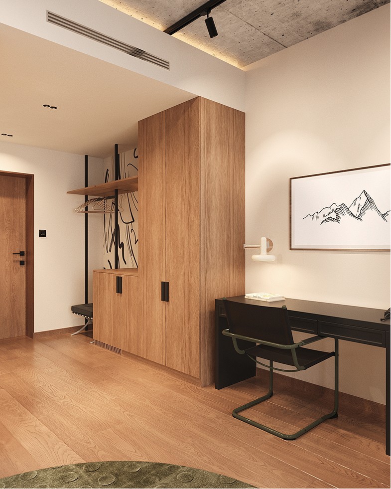 Планування апартаментів Comfort 27 м² у Львові — інвестиційна нерухомість Movin Hotel