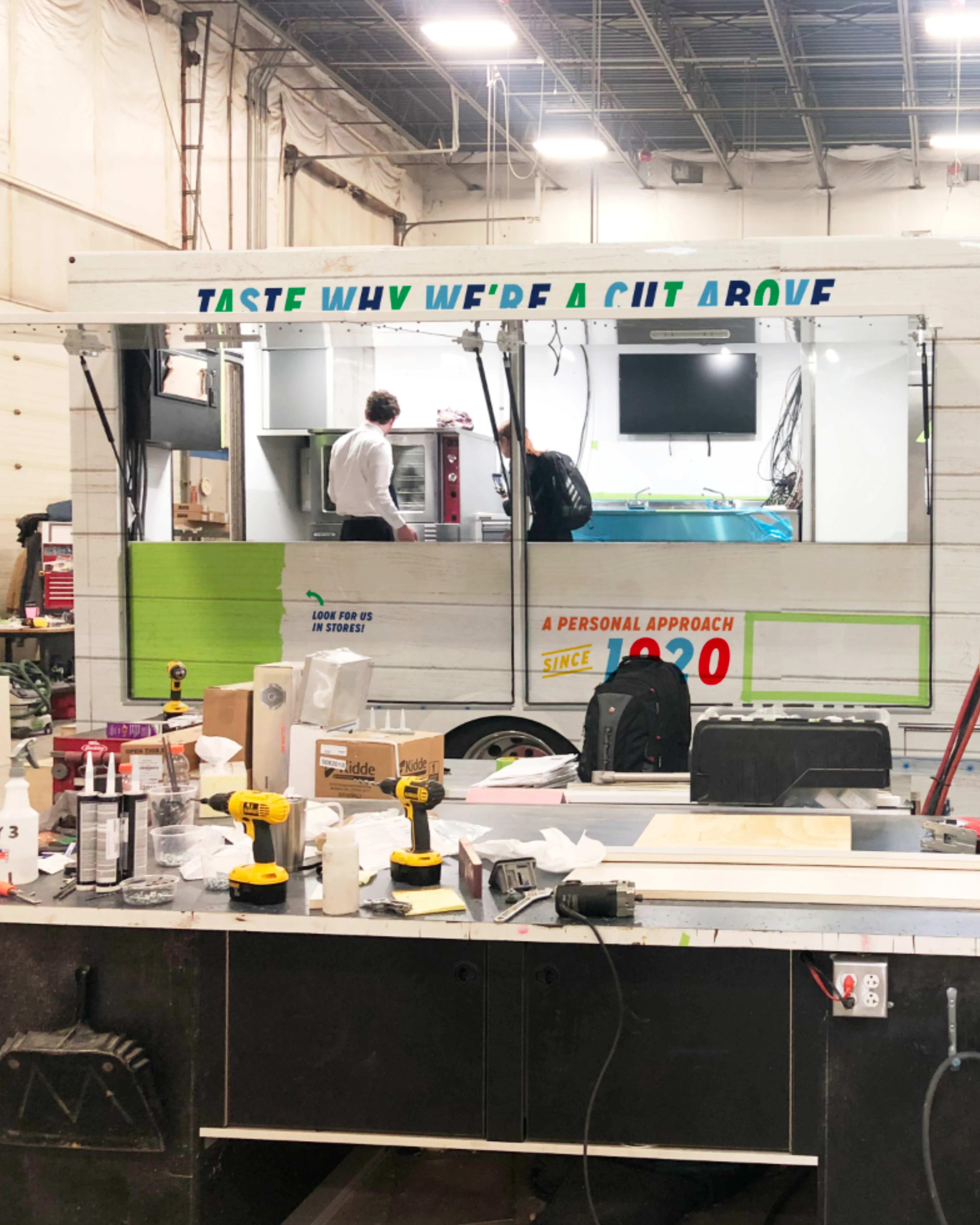 Fabrication of Sugardale's custom built food truck